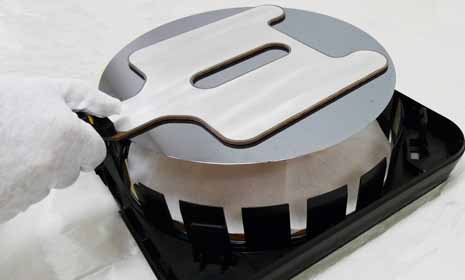 Pad-suuport for back side picking